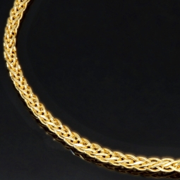 Goldarmband / Fuchsschwanzarmband in feinem Design aus hochwertigem 14K 585 Gold (Gelbgold) ca. 19cm Länge und 2mm Breite