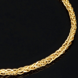 Goldarmband / Fuchsschwanzarmband in feinem Design aus hochwertigem 14K 585 Gold (Gelbgold) ca. 19cm Länge und 2mm Breite