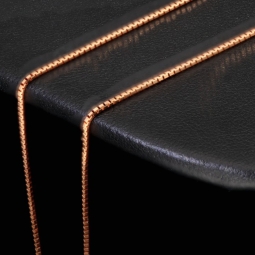 Hochwertig produzierte Venezianerkette aus Roségold (585 14k Gold)  für Damen (45 cm Länge)