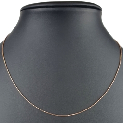 Hochwertig produzierte Venezianerkette aus Roségold (585 14k Gold)  für Damen (45 cm Länge)