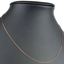Hochwertig produzierte Venezianerkette aus Roségold (585 14k Gold)  für Damen (45 cm Länge)