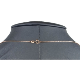 Hochwertig produzierte Venezianerkette aus Roségold (585 14k Gold)  für Damen (45 cm Länge)
