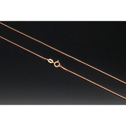 Hochwertig produzierte Venezianerkette aus Roségold (585 14k Gold)  für Damen (45 cm Länge)