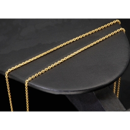 Zeitlose, glänzende Ankerkette aus edlem 14K 585 Gold (Gelbgold) kurzgliedrig - 60cm lang, ca. 1,5mm breit, ca. 5,6g
