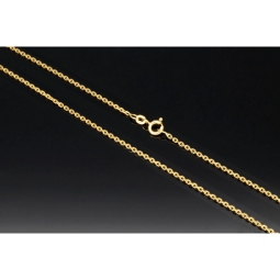 Zeitlose, glänzende Ankerkette aus edlem 14K 585 Gold (Gelbgold) kurzgliedrig - 60cm lang, ca. 1,5mm breit, ca. 5,6g