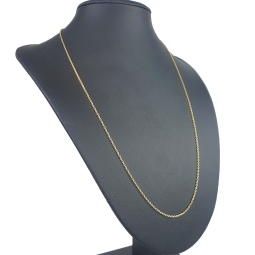 Zeitlose, glänzende Ankerkette aus edlem 14K 585 Gold (Gelbgold) kurzgliedrig - 60cm lang, ca. 1,5mm breit, ca. 5,6g