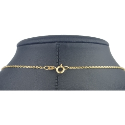 Zeitlose, glänzende Ankerkette aus edlem 14K 585 Gold (Gelbgold) kurzgliedrig - 60cm lang, ca. 1,5mm breit, ca. 5,6g