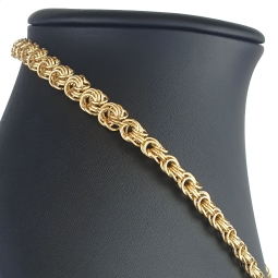 Nobles, außergewöhnliches Collier für Damen aus hochwertigem 585 14K Gold (Länge ca. 50cm)