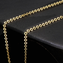 Exquisite Goldkette aus funkelndem Gold (585 / 14K Gelbgold) , ca. 50cm Länge 2mm