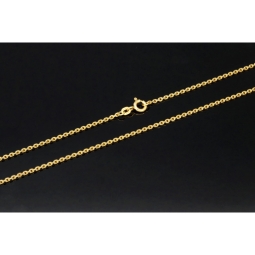 Sehr kurze, exquisite Ankerkette in ca. 42cm Länge, ca. 1,7mm Breite  für sehr schlanke Damen aus Gold (585er 14k Gelbgold) mit FBM-Stempel