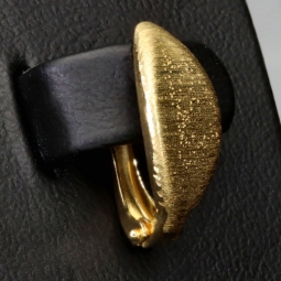 Funkelnde Ohrringe mit englischem Verschluss aus edlem, massivem Gold (585er 14K Gelbgold)