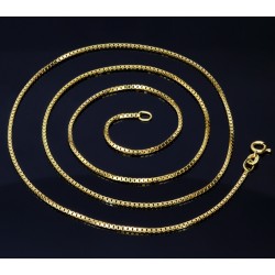 Exquisite Venezianerkette aus 585 Gold 14K in ca. 70cm Länge