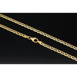 Exquisite FBM-Stäbchen-Panzerkette aus edlem, massivem Gelbgold (14K, 585 Gold ca. 12,5g) ca. 50cm ca. 4mm