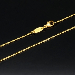 Christ Markenschmuck - Kürzere, hochwertig produzierte Goldkette aus glänzendem 18k / 750 Gold 46cm, 1,2 mm