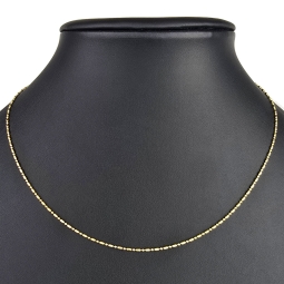 Christ Markenschmuck - Kürzere, hochwertig produzierte Goldkette aus glänzendem 18k / 750 Gold 46cm, 1,2 mm