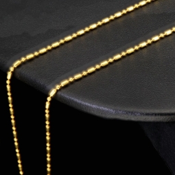 Christ Markenschmuck - Kürzere, hochwertig produzierte Goldkette aus glänzendem 18k / 750 Gold 46cm, 1,2 mm