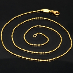Christ Markenschmuck - Kürzere, hochwertig produzierte Goldkette aus glänzendem 18k / 750 Gold 46cm, 1,2 mm