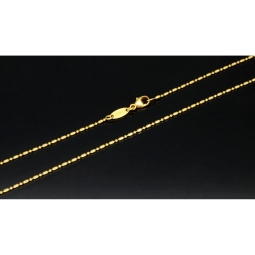Christ Markenschmuck - Kürzere, hochwertig produzierte Goldkette aus glänzendem 18k / 750 Gold 46cm, 1,2 mm