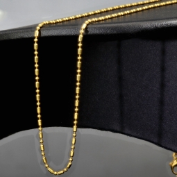 Christ Markenschmuck - Kürzere, hochwertig produzierte Goldkette aus glänzendem 18k / 750 Gold 46cm, 1,2 mm