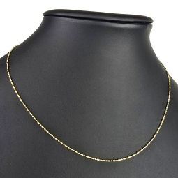 Christ Markenschmuck - Kürzere, hochwertig produzierte Goldkette aus glänzendem 18k / 750 Gold 46cm, 1,2 mm