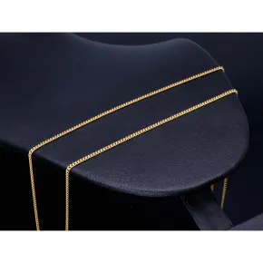 lange Rundpanzerkette aus 585er (14k) Gelbgold in 73 cm