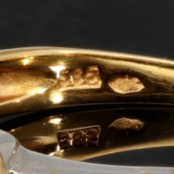 Prunkvoller Ring für aus 585 14K Gold in Bicolor Design (Gelbgold und Weißgold)mit  Zirkonia RG ca. 55