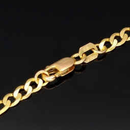 Stilvolle Goldkette /  Figarokette aus edlem Gold (333 / 8K Gold) - ca. 50cm lang, ca. 3mm