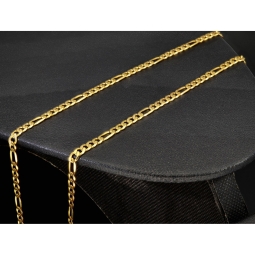 Stilvolle Goldkette /  Figarokette aus edlem Gold (333 / 8K Gold) - ca. 50cm lang, ca. 3mm