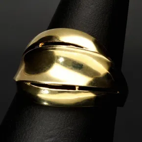 Sehr schöner Statement-Ring für Damen aus funkelndem, massivem 14K 585er Gold Ringgröße ca. 55-56