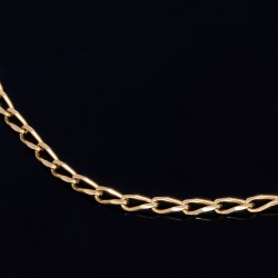 sehr schöne Goldkette aus feinen Gliedern in 585er (14k) Gold in 50 cm Länge