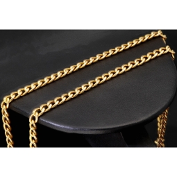 Prunkvolles, glänzendes Collier für Damen aus hochwertigem 585 14K Gold (Länge ca. 50cm)
