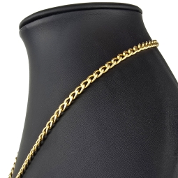 Prunkvolles, glänzendes Collier für Damen aus hochwertigem 585 14K Gold (Länge ca. 50cm)