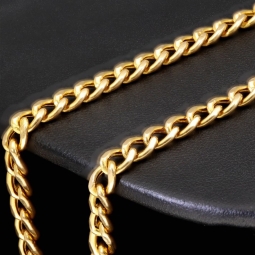 Prunkvolles, glänzendes Collier für Damen aus hochwertigem 585 14K Gold (Länge ca. 50cm)