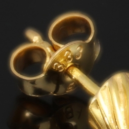 Twist - Creolen in zeitlosem Design aus funkelndem 333er / 8K Gold