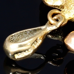 Edler Kamel - Anhänger aus funkelndem 14K Gold (14k 585 Gelbgold)