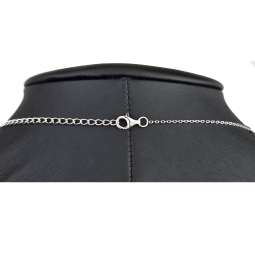 Bezauberndes Schmuck-Set aus 925 Silber, bestehend aus einer Halskette (ca. 45cm + 5cm Verlängerung) und einem bezaubernden Anhänger mit Zirkoniasteinen (hellblau)