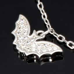 Filigranes Armband für Damen- Bettelarmband aus Sterling 925 Silber mit liebevoll gestalteten Anhängern, veredelt mit 141 glitzernden Zirkoniasteinen (Diamantimitationen) längenverstellbar ca. 18 - 22 cm