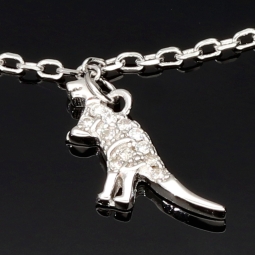 Filigranes Armband für Damen- Bettelarmband aus Sterling 925 Silber mit liebevoll gestalteten Anhängern, veredelt mit 141 glitzernden Zirkoniasteinen (Diamantimitationen) längenverstellbar ca. 18 - 22 cm