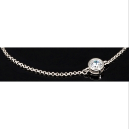 Edles Schmuck-Set aus funkelndem 925er Sterling Silber - Elegantes Armband und funkelnde Ohrstecker mit brillantgeschliffenen Zirkoniasteinen (Diamantimitat)