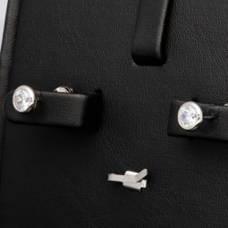 Edles Schmuck-Set aus funkelndem 925er Sterling Silber - Elegantes Armband und funkelnde Ohrstecker mit brillantgeschliffenen Zirkoniasteinen (Diamantimitat)