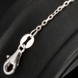 Hochwertig produziertes Armband mit Herz-Anhänger – 925er Sterling Silber mit vielen kleinen Zirkoniasteinen (Diamantimitaten) längenverstellbar in ca. 18, 19, 20, 21, 22 cm