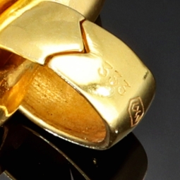 Zeitlos schöner Herzanhänger aus 333er Bicolor-Gold mit rotem Zirkonia