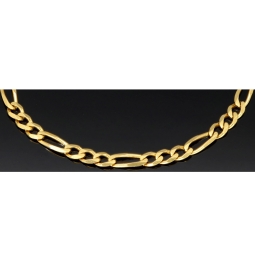 Figaro Armband aus funkelndem 333er (8k) Gelbgold – ca. 19 cm lang, 3,5 mm breit