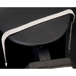 Bling-Bling Zirkonia-Armband aus 925er Silber, rhodiniert in feinem Design, in filigraner Präzision besetzt mit 340 Zirkoniasteinen ca. 3,40 ct. im Brillantschliff (Diamantimitationen) Längenverstellbar ca: 16-21 cm