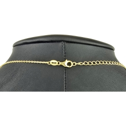 Exquisites Schmuckset - Kette mit Anhänger aus Sterling Silber 925, vergoldet, mit einem in Krappen gefassten, fliederfarbenen Zirkonia (Diamantimitat 1,00 ct. Brillantschliff)