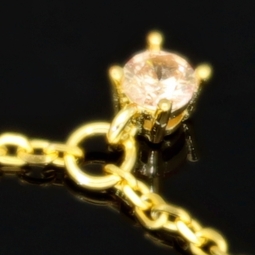 Charm-Armband für Damen aus 925er Silber, vergoldet, dekoriert mit farbenfrohen, bunten, brillantgeschliffenen Zirkonia (Diamantimitaten) in edlen Krappenfassungen - längenverstellbar in ca. 17, 18, 19, 20 cm