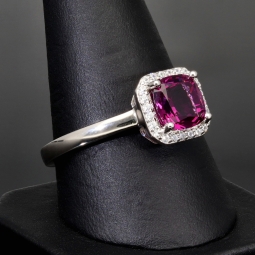 Glanzvoller Ring mit Zirkonia (Brillantschliff, Diamantimitat) im Schliffmix – 925er Sterling Silber, rhodiniert und poliert RG ca. 60