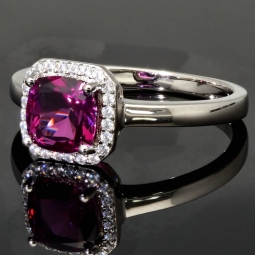 Glanzvoller Ring mit Zirkonia (Brillantschliff, Diamantimitat) im Schliffmix – 925er Sterling Silber, rhodiniert und poliert RG ca. 60