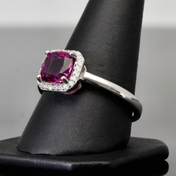 Glanzvoller Ring mit Zirkonia (Brillantschliff, Diamantimitat) im Schliffmix – 925er Sterling Silber, rhodiniert und poliert RG ca. 60