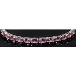 Farbenfrohes, sommerliches Armband mit Zugverschluss aus 925er Sterling Silber mit ca.  9,79 ct funkelnden Zirkonia-Steinen (Diamantimitationen) – längenverstellbar 14-23 cm